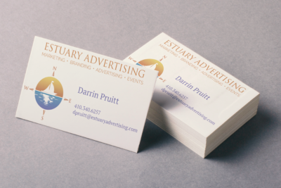 Print Project - Business Cards - Estuary Advertising