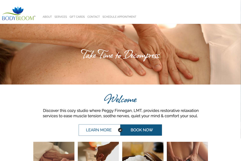 aka design client: Body Bloom Massage